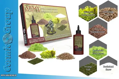 Figurine battlefields basing set